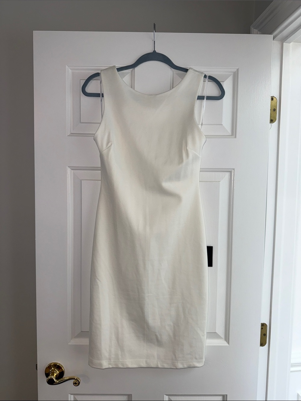 Lulu's Cream Midi Sheath Dress